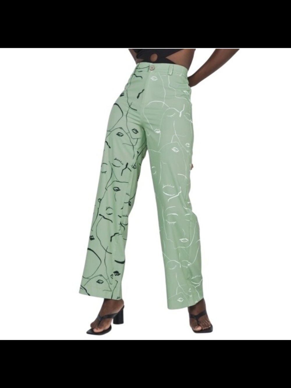 Princess Polly Face Pants, sz 8